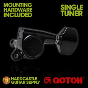 Gotoh® SG381-07 Left (Black) - Single Tuner
