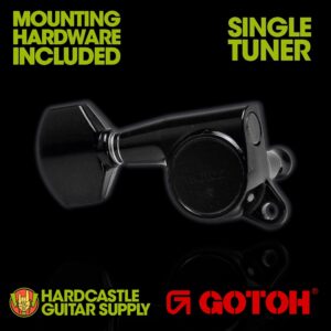 Gotoh® SG381-07 Right (Black) - Single Tuner