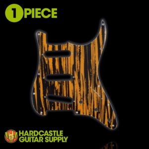Strat® Pickguard SSS (Yellow Wicker)