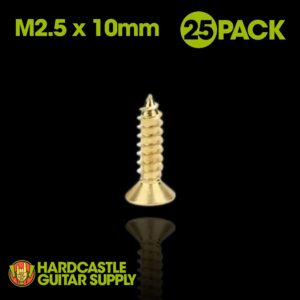 Brass-plated Screws  (M2.5 X 10mm)