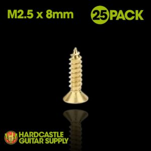 Brass-plated Screws  (M2.5 X 8mm)