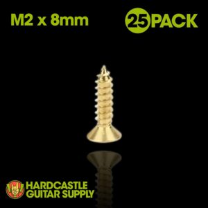 Brass-plated Screws (M2 X 8mm)