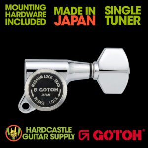 Gotoh® SG381-07 MG-T Left (Chrome) - Single Tuner