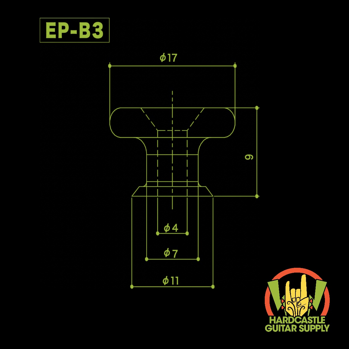 Gotoh® EP-B3 Strap Pin - 2 (Gold) - Image 2