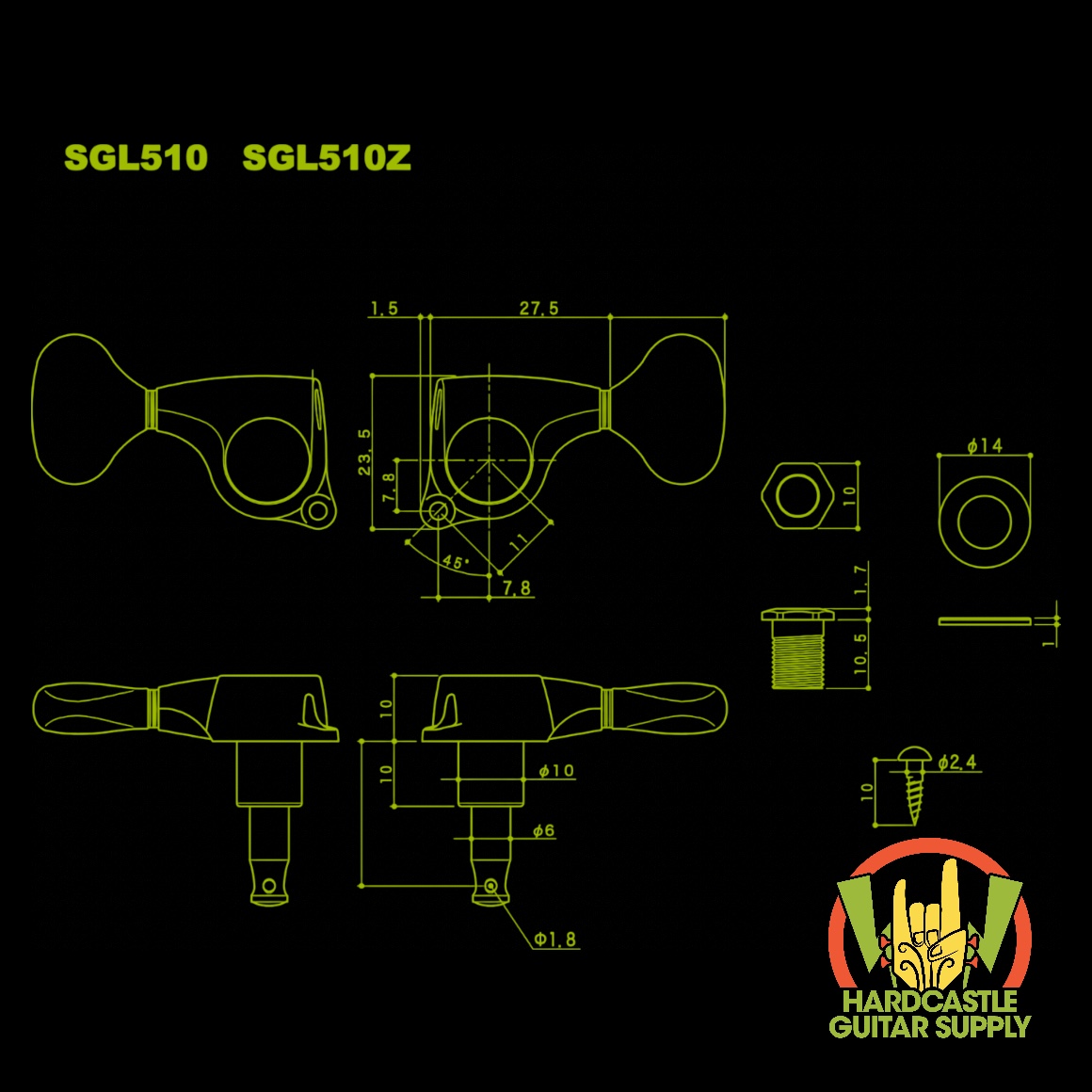 Gotoh® SGL510-EL5 (Cosmo Black) - Image 2