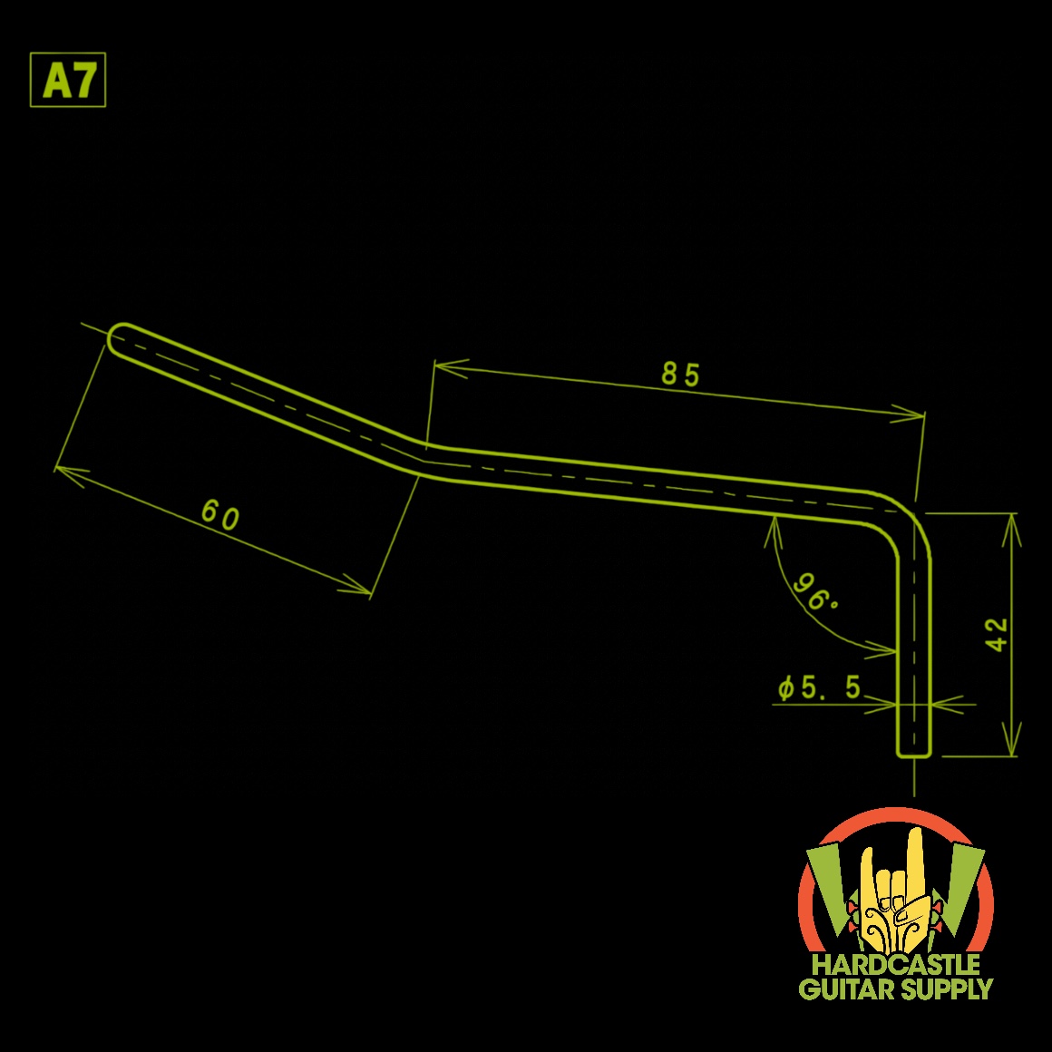 Gotoh® A-7 Tremolo Arm (Chrome) - Image 2