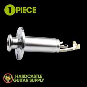 Acoustic Endpin Jack/Strap Button (3 Screw-On) Chrome
