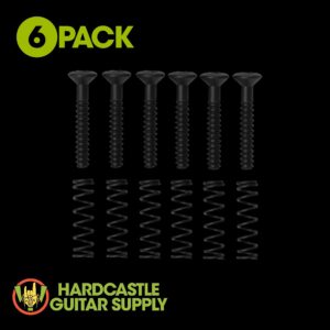 Single Coil Screws (6) Black