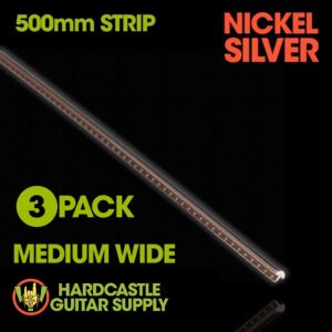 Nickel Silver Medium Wide Fretwire (3 x 500mm Strips)