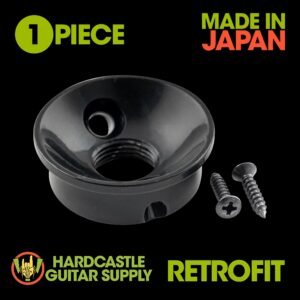 Tele® Modern Output Jack Plate Retrofit (Black)