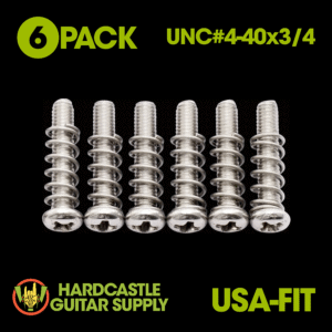 Intonation Screws UNC#4-40x3/4 USA-Fit (Stainless Steel) 6-Pack