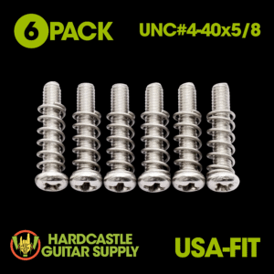 Intonation Screws UNC#4-40x5/8 USA-Fit (Stainless Steel) 6-Pack
