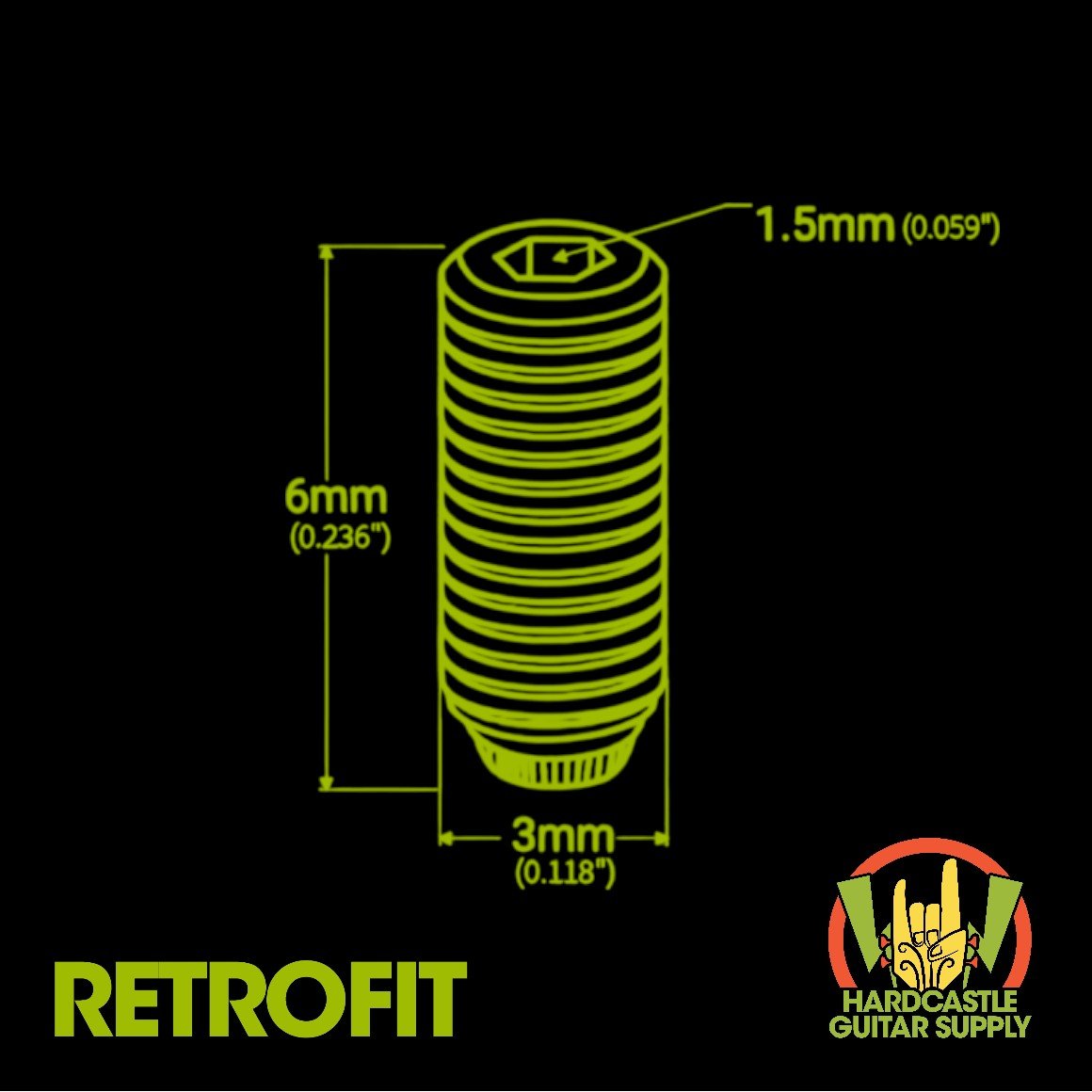 Saddle Screws M3x6mm Retrofit (Stainless Steel) - 12 Pack - Image 2