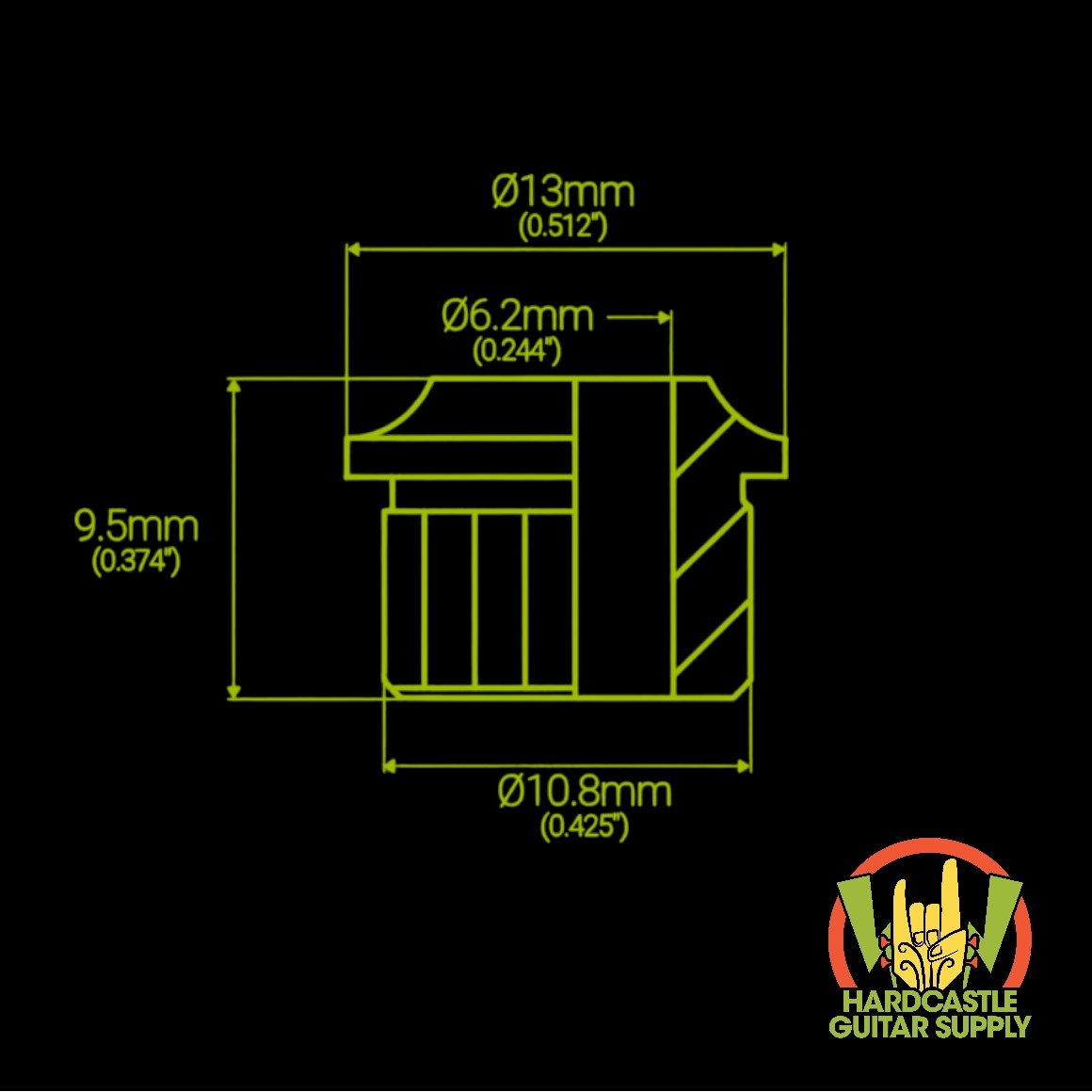 Modern Conversion Bushings (Gold) 6-Pack - Image 2