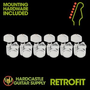 Retrofit Locking Tuners 2-Pin 6-in-line (Chrome)