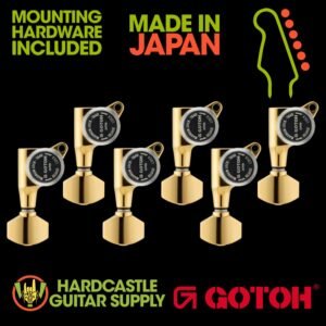 Gotoh® SG381-07 6-in-Line - Reverse (Gold) MG-T