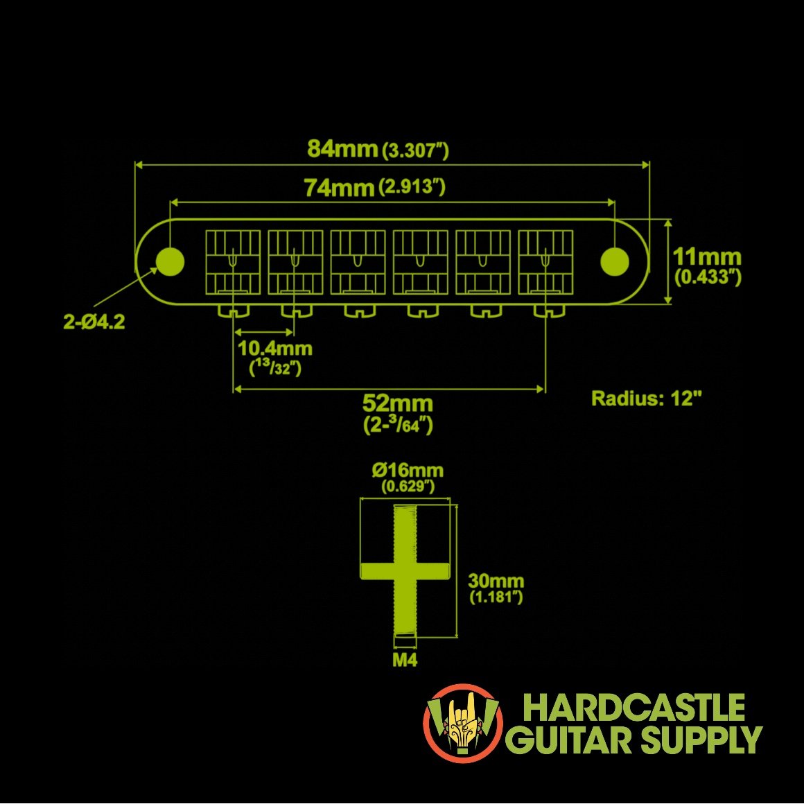 RETROFIT ABR-1 T.O.M BRIDGE (NICKEL) - Image 2