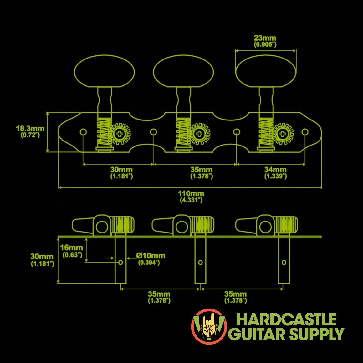 Baker-Style Tuners (Gold) - Image 2